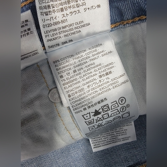 NEW LEVIS BIG & TALL 559 RELAXED STRAIGHT STRETCH JEANS 52X29 MEDIUM WASH NWT - Picture 7 of 10